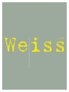 Weiss1_2016 - Weiss Magazin