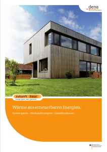 Wärme aus erneuerbaren Energien.
