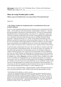 Weisheit und Psychotherapie