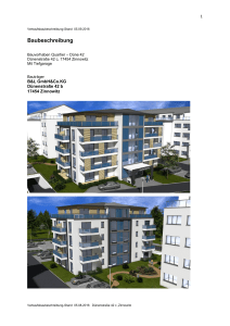 Baubeschreibung - Quartier D&uuml;nenstra&szlig;e