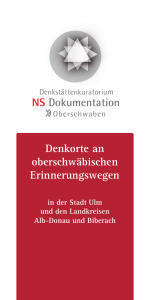 Denkorte an oberschw&auml;bischen Erinnerungswegen NS