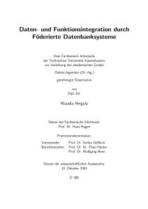 Daten- und Funktionsintegration