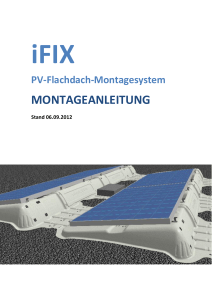 iFIX - PV-Flachdach-Montagesystem