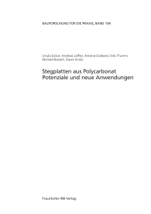 Stegplatten aus Polycarbonat.