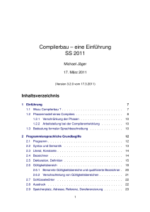 Compilerbau - Benutzer-Homepage
