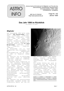 Astro-Info 142 - Sternwarte Gahberg