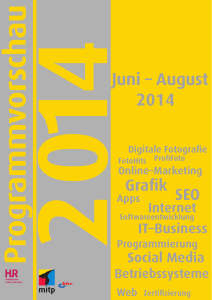 Juni – August 2014 - Verlagsgruppe Hüthig Jehle Rehm GmbH