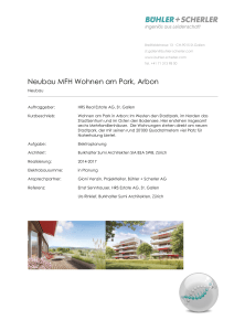 Neubau MFH Wohnen am Park, Arbon