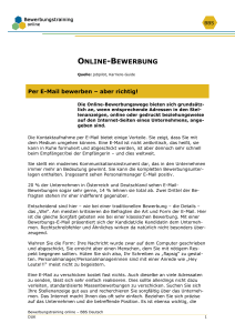 online-bewerbung - Bewerbungstraining Online