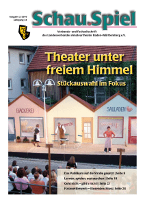 Ausgabe 02.2010 Theater unter freiem Himmel Hier klicken, um