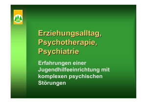 Erziehungsalltag, Psychotherapie, Psychiatrie