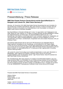 Pressemitteilung / Press Release