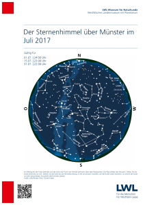 Der Sternenhimmel über Münster im Juli 2017