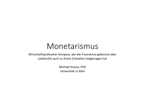 Monetarismus - WordPress.com