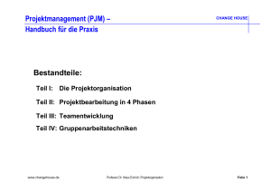 Projektmanagement (PJM) – Handbuch für die
