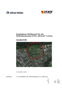 Jurybericht - Gemeinde Horw