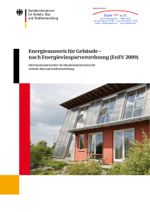 Energieausweis f&uuml;r Geb&auml;ude nach EnEV 2009