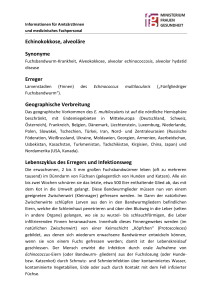 Fuchsbandwurm (alveoläre Echinokokkose)