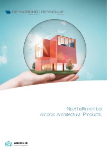 Nachhaltigkeit bei Arconic Architectural Products.