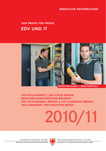 Kurse_EDV IT_1011.indd - Landeshotelfachschule Kaiserhof