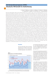 ifo Konjunkturprognose 2006: deutsche Wirtschaft im Aufschwung