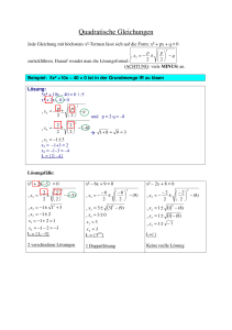 TH_Quadratische Gleichungen_Gurtner_WS03