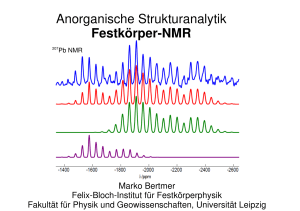 Anorganische Strukturanalytik Festkörper-NMR