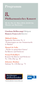 Programm - Duisburger Philharmoniker