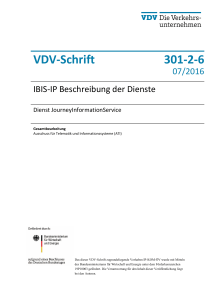 VDV 301-2-6 IBIS-IP Beschreibung der Dienste