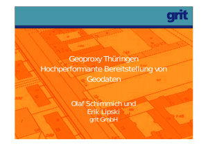 Geoproxy Th&uuml;ringen Hochperformante Bereitstellung von