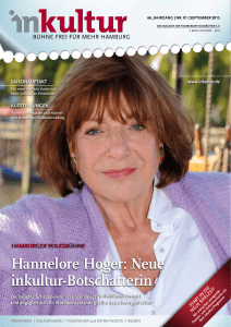 Hannelore Hoger: Neue inkultur