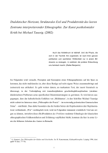 Dialektischer Horizont, Strukturales Exil und Produktivit&auml;t des leeren