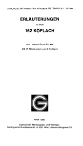 erläuterungen 162 köflach - Geologische Bundesanstalt