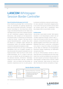 LANCOM Whitepaper Session Border Controller