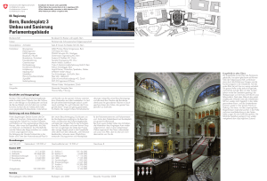 Bern, Bundesplatz 3, Umbau und Sanierung Parlamentsgeb&auml;ude