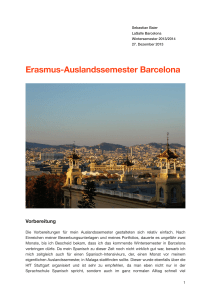 Erasmus-Auslandssemester Barcelona