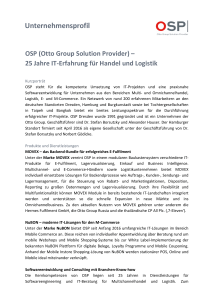 Unternehmensprofil - Otto Group Solution Provider