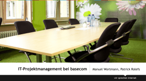 IT-Projektmanagement bei basecom Manuel Wortmann, Patrick Rolefs