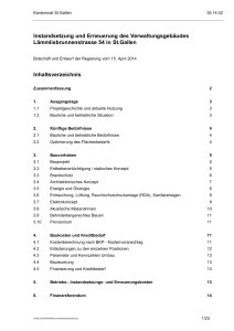 Instandsetzung und Erneuerung des Verwaltungsgeb&auml;udes