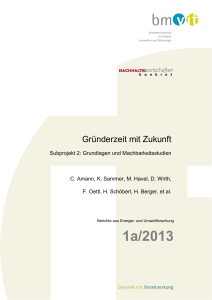 Endbericht - Nachhaltig Wirtschaften