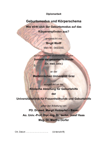 Geburtsmodus und K&ouml;rperschema