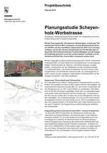 Planungsstudie Scheyen- holz-Worbstrasse - Korridor Bern