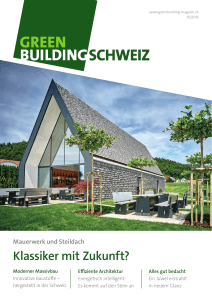 Klassiker mit Zukunft? - Green Building Schweiz