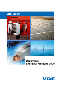 VDE-Studie Dezentrale Energieversorgung 2020