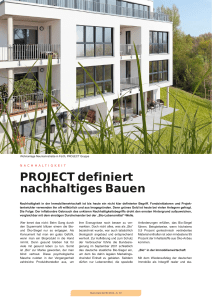 PROJECT definiert nachhaltiges Bauen