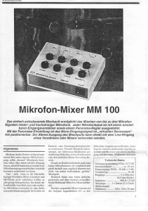 Mikrofon-Mixer MM 100
