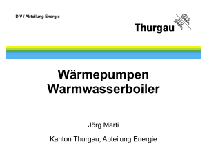 Wärmepumpen Warmwasserboiler - energie
