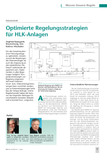 Optimierte Regelungsstrategien für HLK-Anlagen