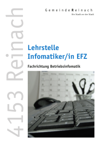 Lehrstelle Infomatiker/in EFZ