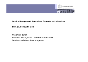 Service Management: Operations, Strategie und e